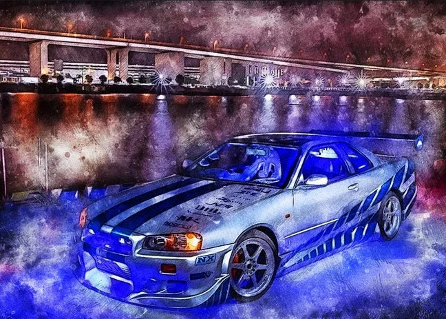 Classic Movie Fast And Furious 10 Diamond Rhinestone Painting Art Paul Walker And Cars Full Square Drill Cross Stitch Home Decor by Geo’s Online Store