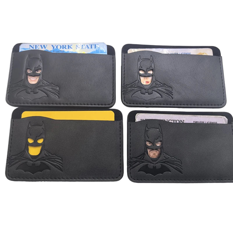 1 Leather Super Anime ID Card Holder Personalized Superhero Mask Card Case Gift by Geo’s Online Store