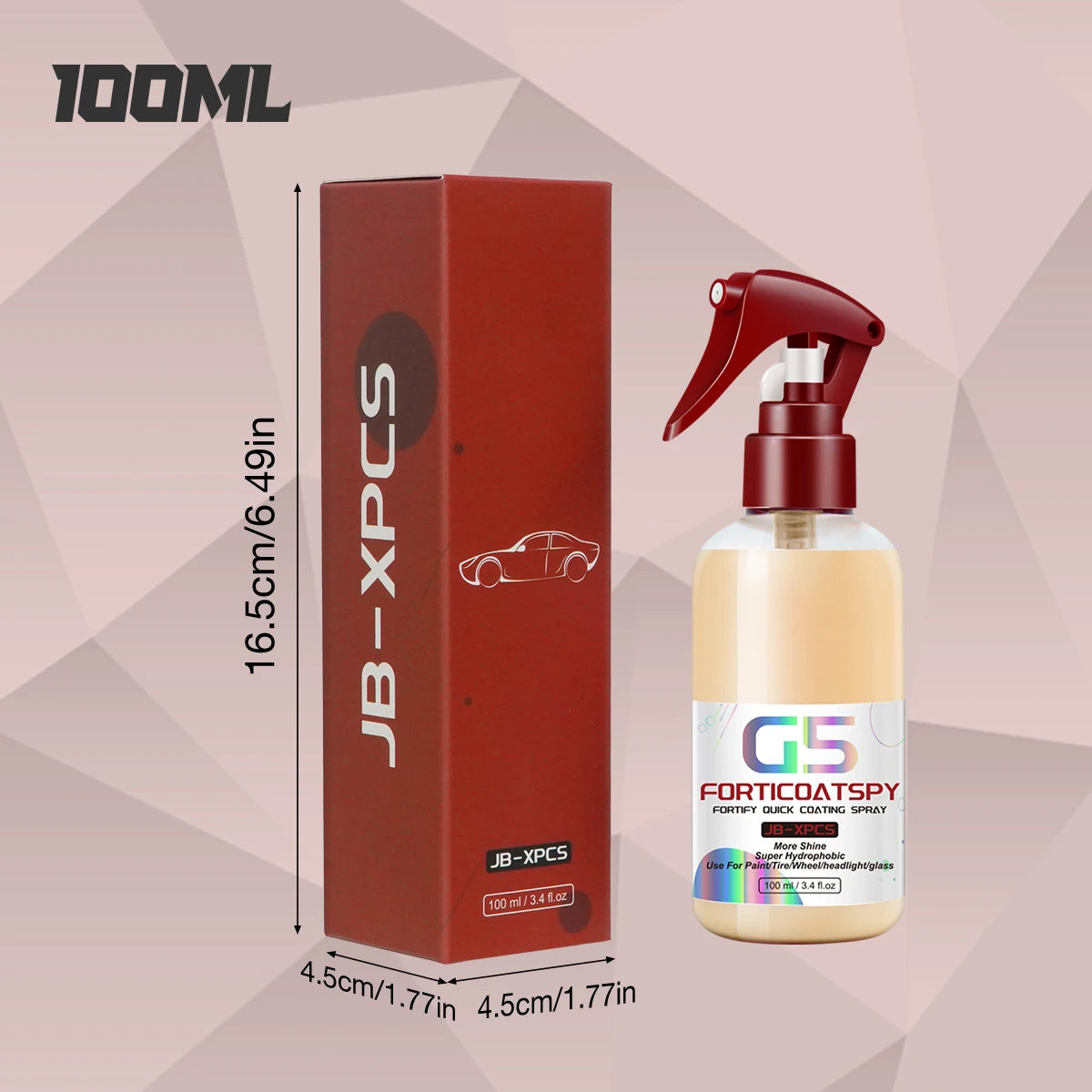Car Ceramic Quick Coating Spray Super Hydrophobic High Protection Car Coating More Shine Multifunction Car Care Product by Geo’s Online Store