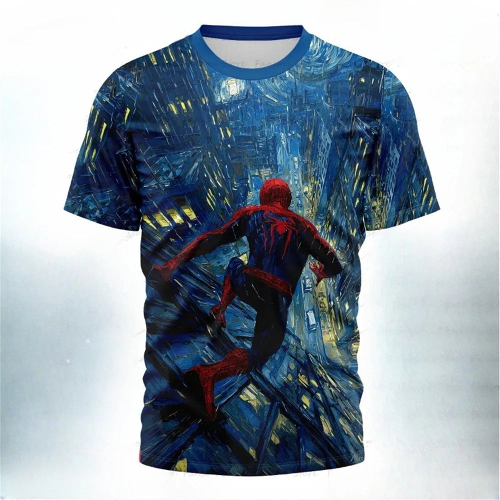Men Marvel Superhero Spider-Man 3d T-Shirt For Casual Summer Use Quick-Drying Breathable Comfortable Short Sleeve Tops Clothing by Geo’s Online Store