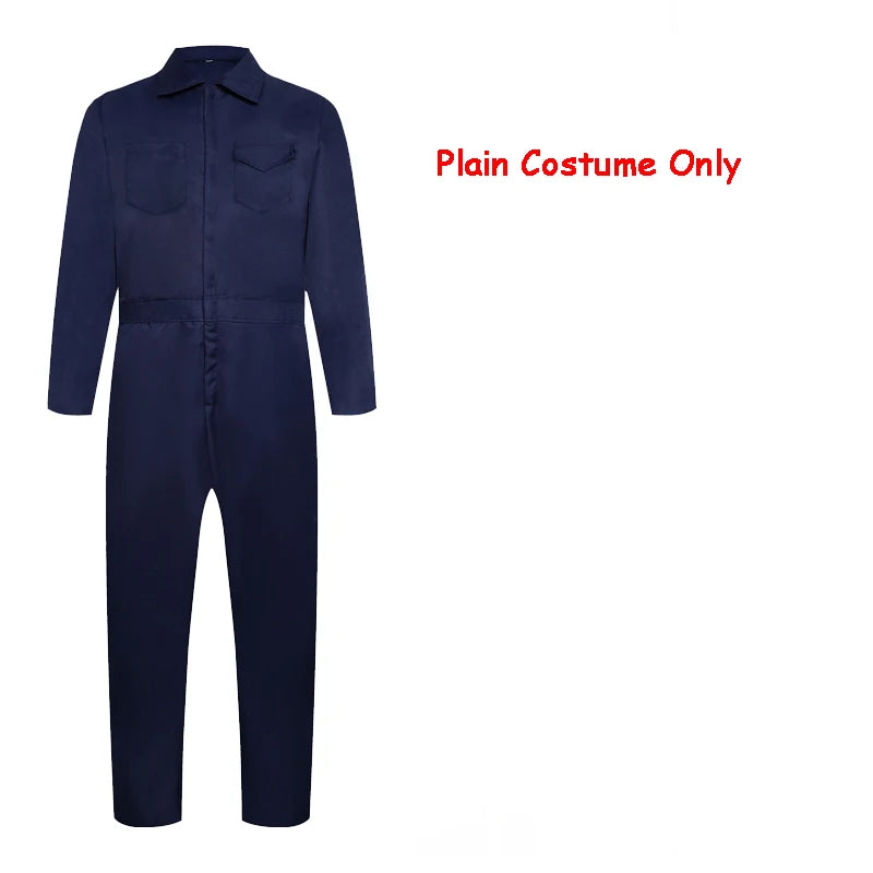 Halloween Cosplay Doodt Michael Myers Cosplay Costume Scary Bloody Killer Jumpsuit Horror Mask Suit Props Clothes Adult Kids by Geo’s Online Store