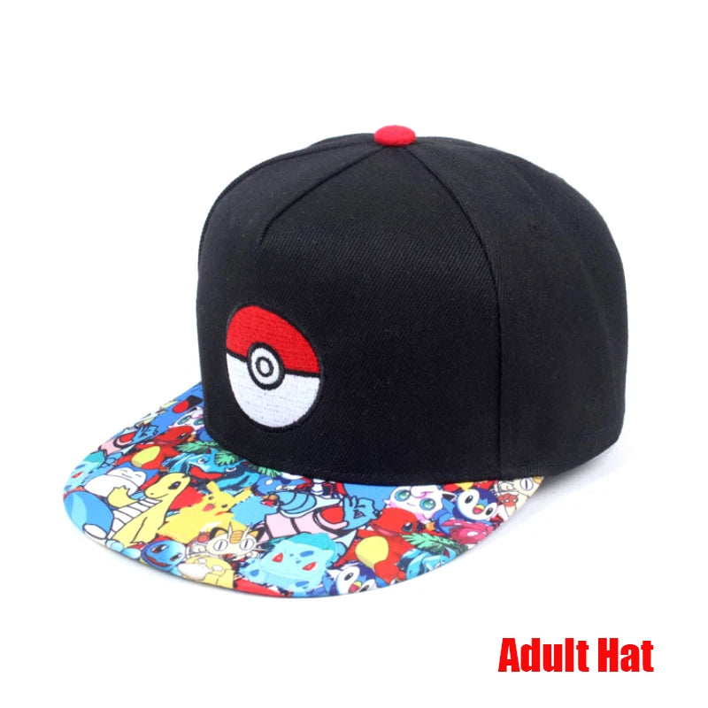 Anime Figure Pokemon Baseball Cap Pikachu Hat Adjustable Pokemon Cosplay Hip Hop Cartoon Adult Hats Boy Girl Kids Birthday Gifts by Geo’s Online Store