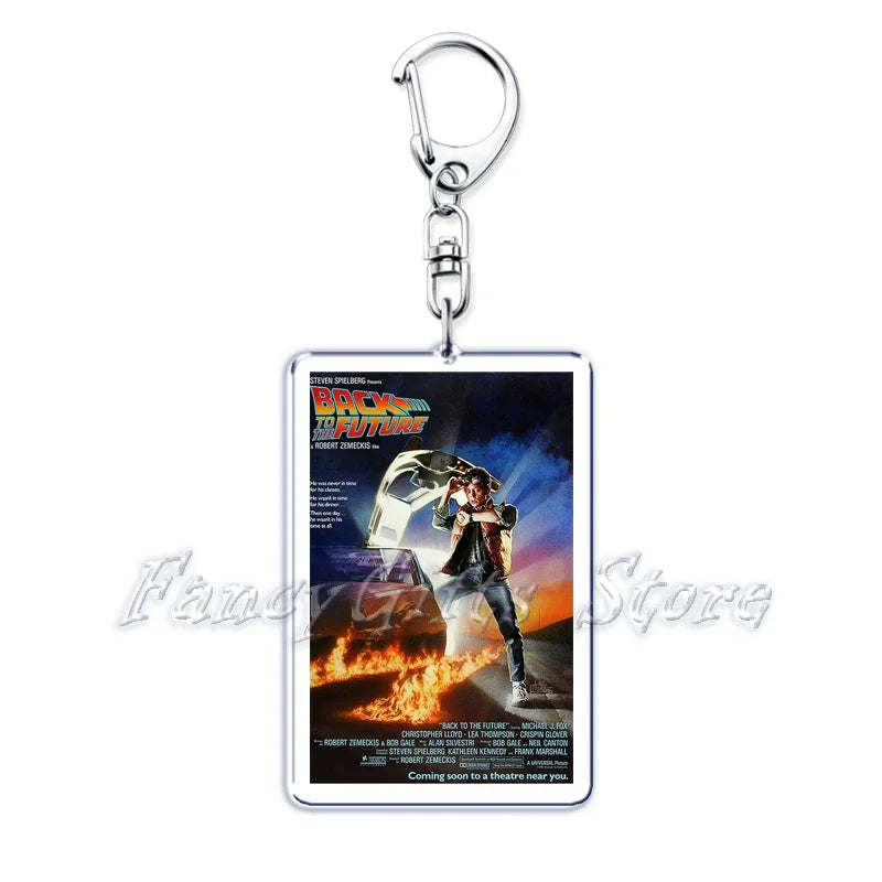 Classic Movie Keychains for Accessories Bag Pulp Fiction The Fast Furious Films Pendant Key Chains Keyrings Jewelry Fans Gifts by Geo’s Online Store
