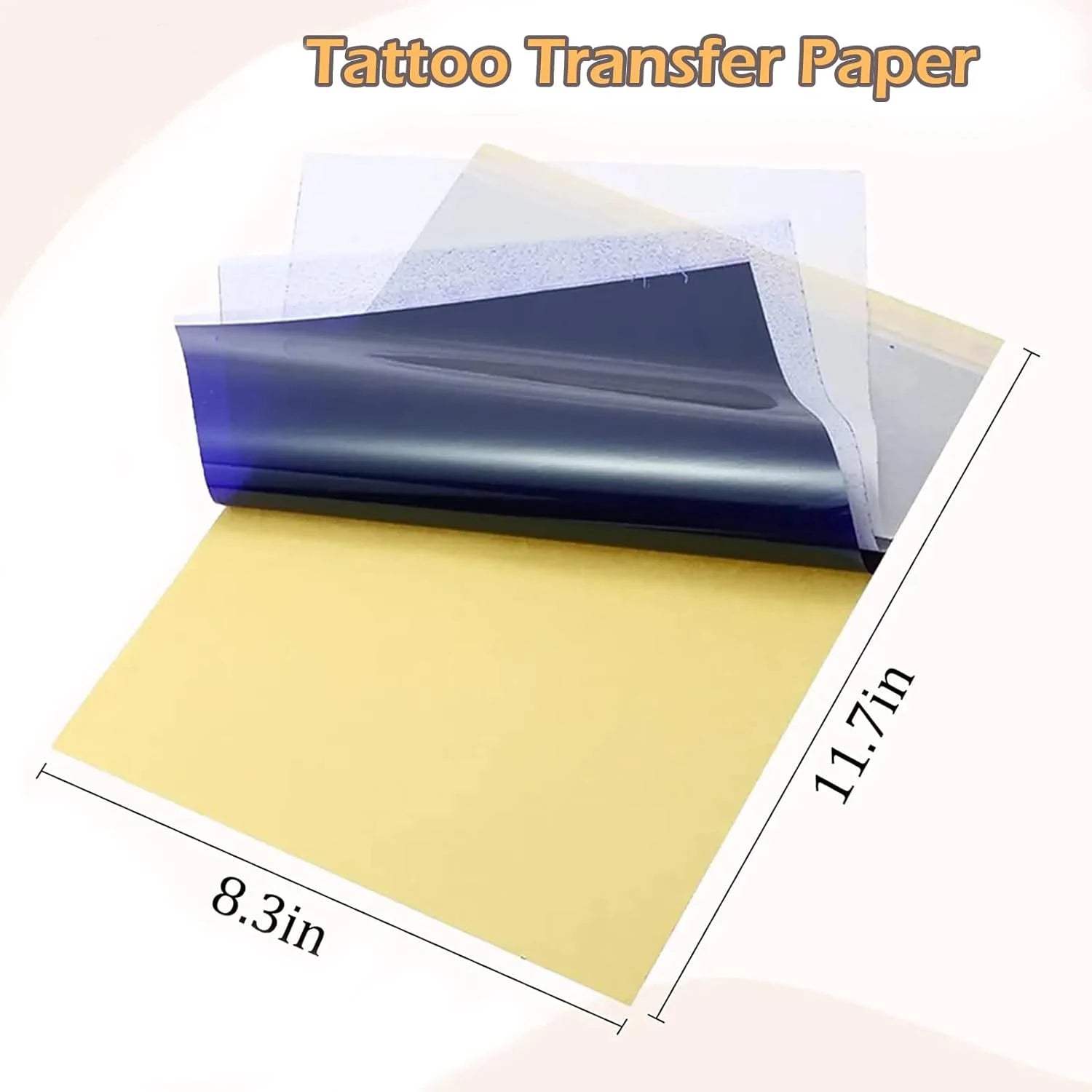 200/50/5PCS Tattoo Transfer Paper Carbon Thermal Stencil Copy Tracing Paper A4 Size Tattoo Transfer Machine Printer Paper by Geo’s Online Store