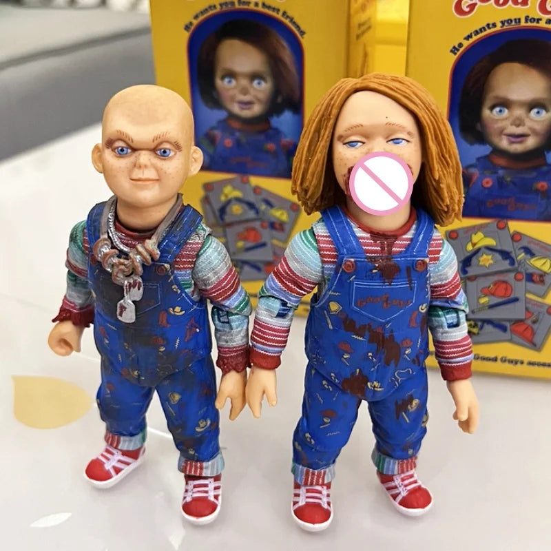 Neca Child'S Play Chucky Tv Version Blind Box 42984 Action Figure Anime Pvc Model Mystery Toy Horror Doll Halloween Gift Decor by Geo’s Online Store