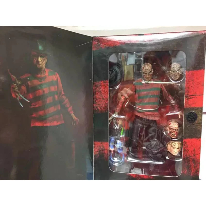 Freddy Krueger Figure Movie A Nightmare On Elm Street Action Figuras Anime 18cm Movable Model PVC Doll Ornament Peripheral Gift by Geo’s Online Store