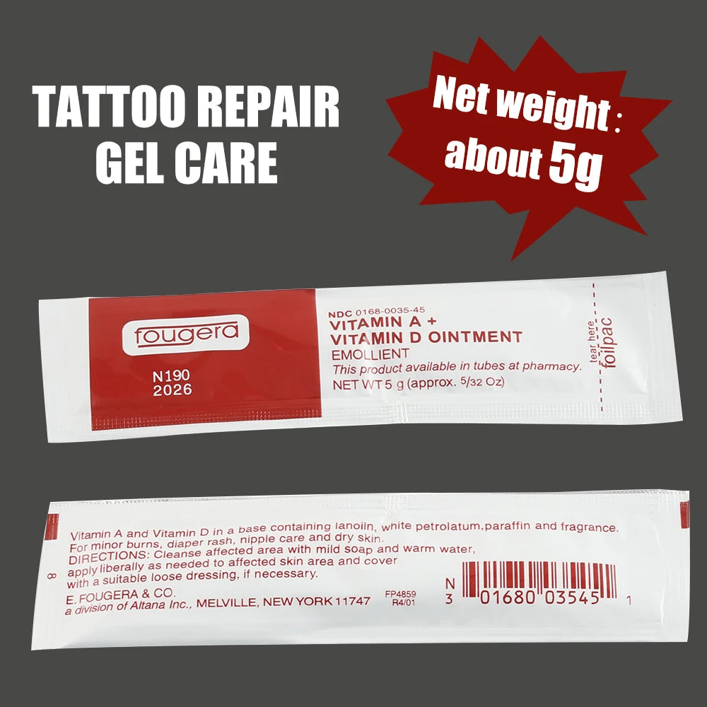 100/50/30/10Pcs Tattoo Aftercare Cream Fougera Vitamin A&D Ointment For Tattoo Body Art Permanent Makeup Tattoo Accessories by Geo’s Online Store