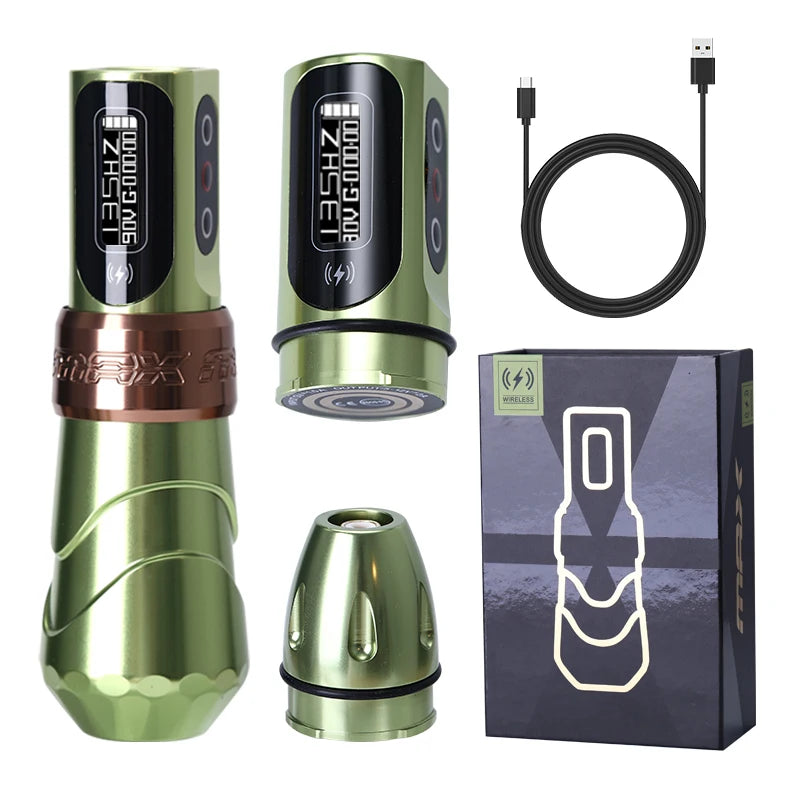 YILONG MAX Tattoo Machine Cartridge Pen 2400mAh Batteries Coreless Motor Lithium Battery Pen Machine For Tattoo Artists Body Kit by Geo’s Online Store