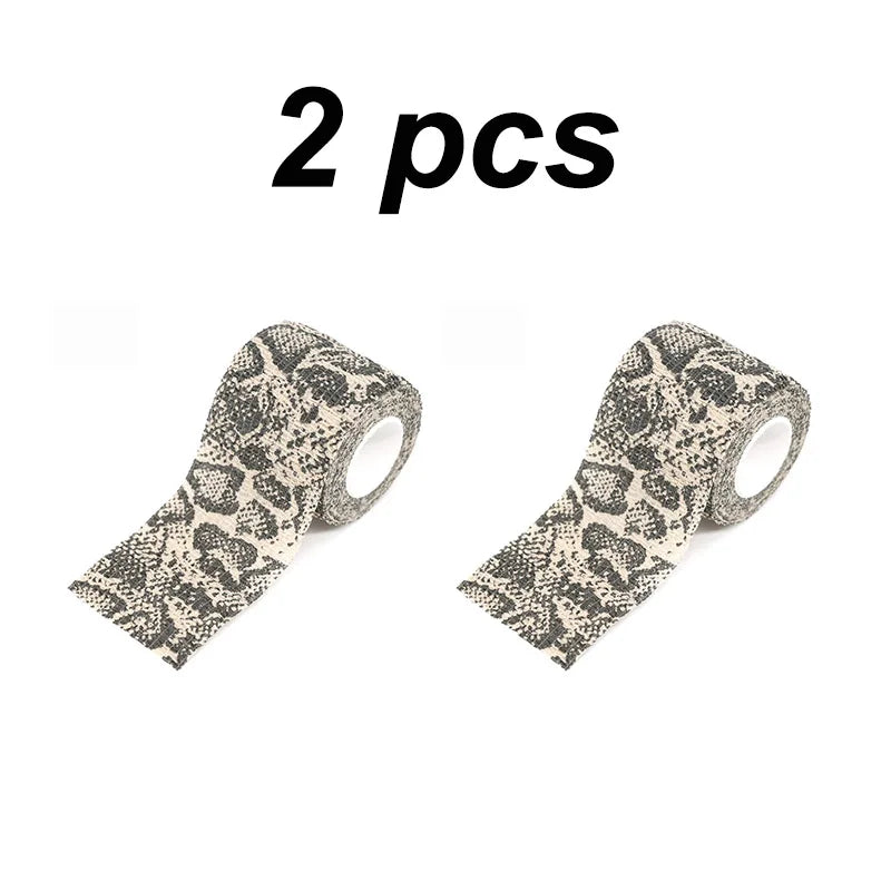 1/2/6 pcs Animal Printed Self Adhesive Tattoo Elastic Bandage 4.5m Sports Wrap Tape for Finger Joint Knee First Aid Kit Pet Tape by Geo’s Online Store