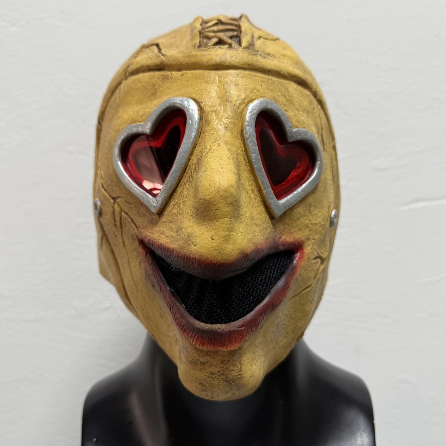 2026 Halloween Glowing Heart Eyes Horror Latex Mask Adult Full Head Movie Costume Accessory with Lighting by Geo’s Online Store