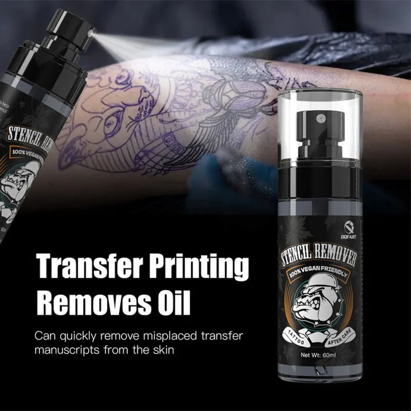 DQFART Tattoo Transfer Remover Spray Kit - Professional Correction Solution for Mistakes Safe Easy To Use for Beginners Artists by Geo’s Online Store