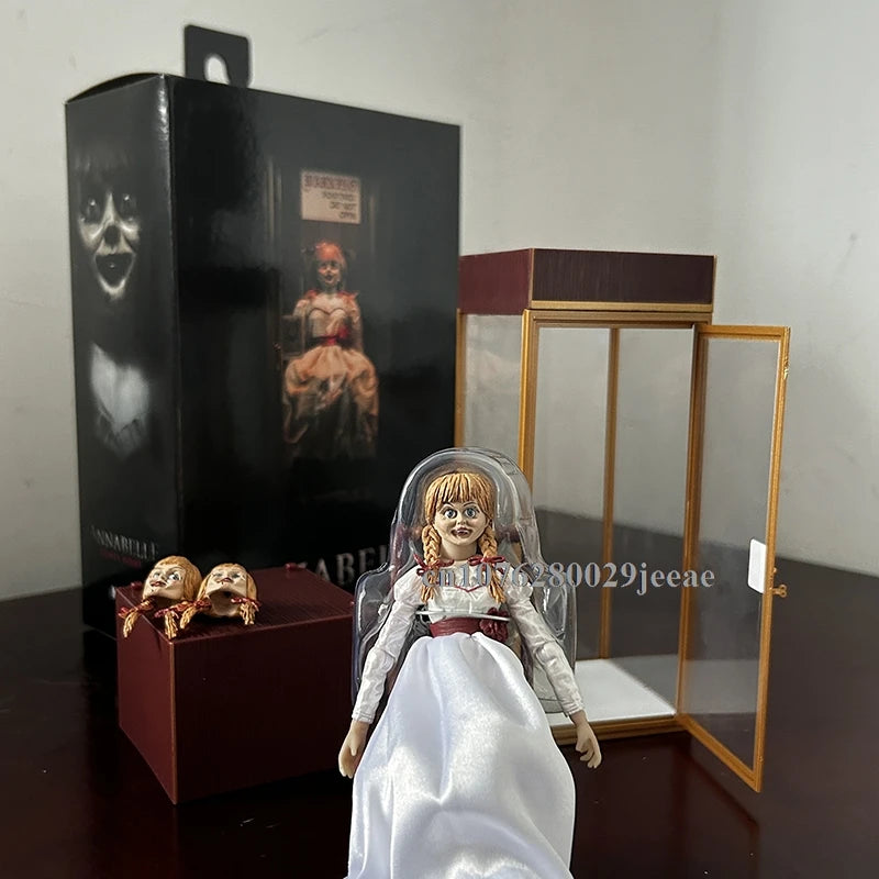 Annabelle Figure Comes Home Annabelle Figure Action Figure Horror Model Toy Doll Decoration Halloween Party Christmas Gift by Geo’s Online Store