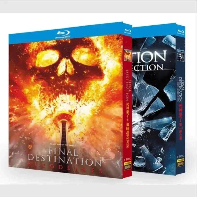 Final Destination 1-6 (2025) Series 5-Disc Blu-ray discs New Box Set High Definition BD by Geo’s Online Store