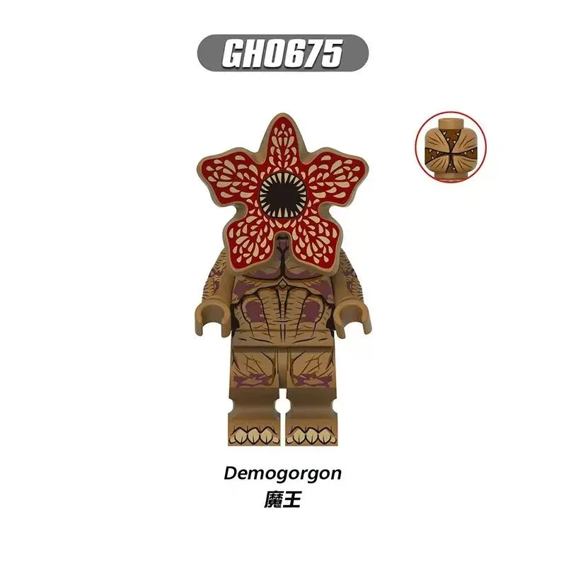I4Pcs/Set The Horror TV Dustin Mike Lucas Will Demogorgon Model Building Blocks Enlighten Action Figure Bricks Toys For Children by Geo’s Online Store