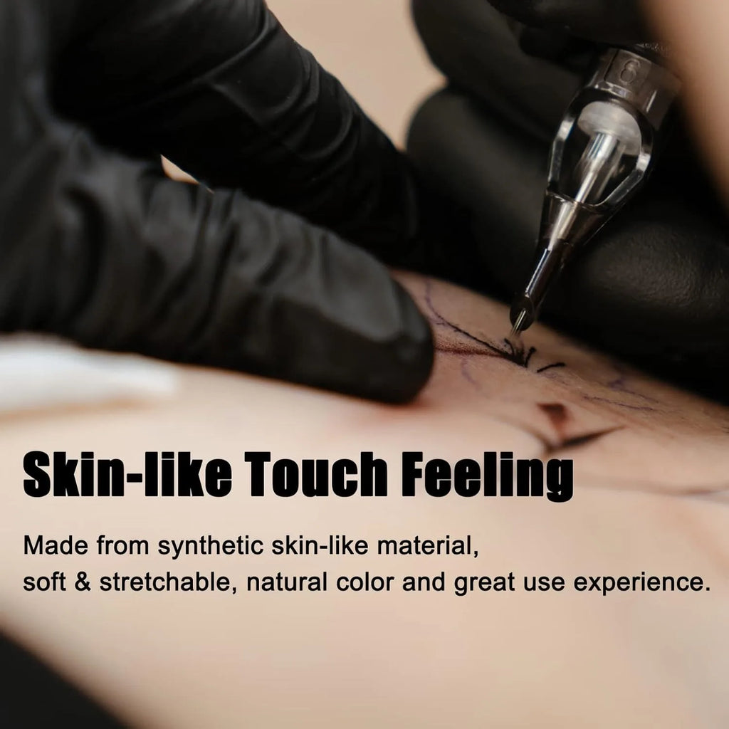 1-100PCS Tattoo Blank Practice Skin Eyebrow Paint Double Side Synthetic Leather Pink Tattoo Beginner Fake Skin Exercise Tool by Geo’s Online Store