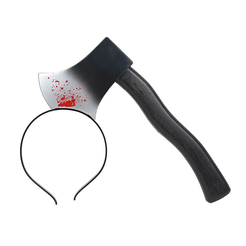 Halloween Horror Props Blood Fake Saws Knife Headband For Halloween Party Masquerade Mischief Props Decoration Supplies by Geo’s Online Store