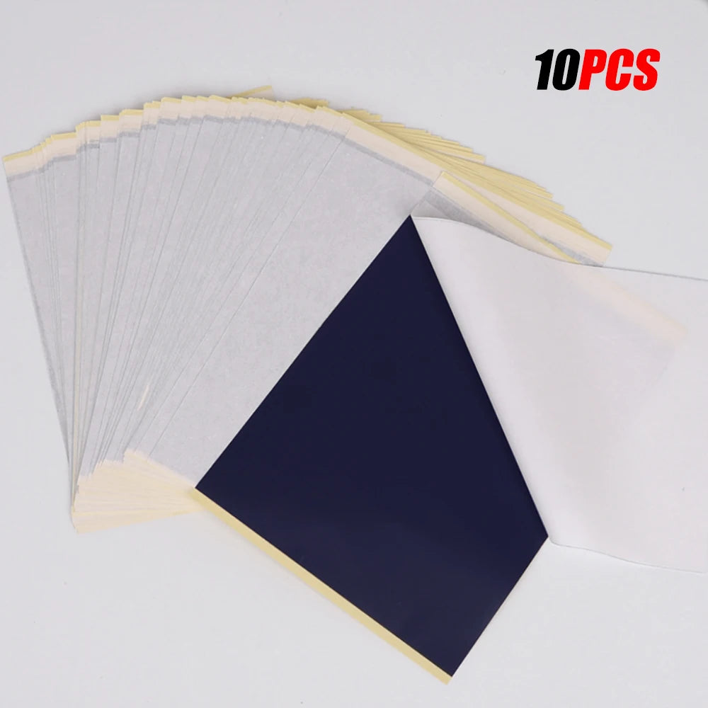 10/100Pcs Tattoo Transfer Paper Tattoo Stencil Paper A4 Size 4 Layers DIY Tattoo Tracing Paper Tattoo Kit Tattoo Supplies by Geo’s Online Store