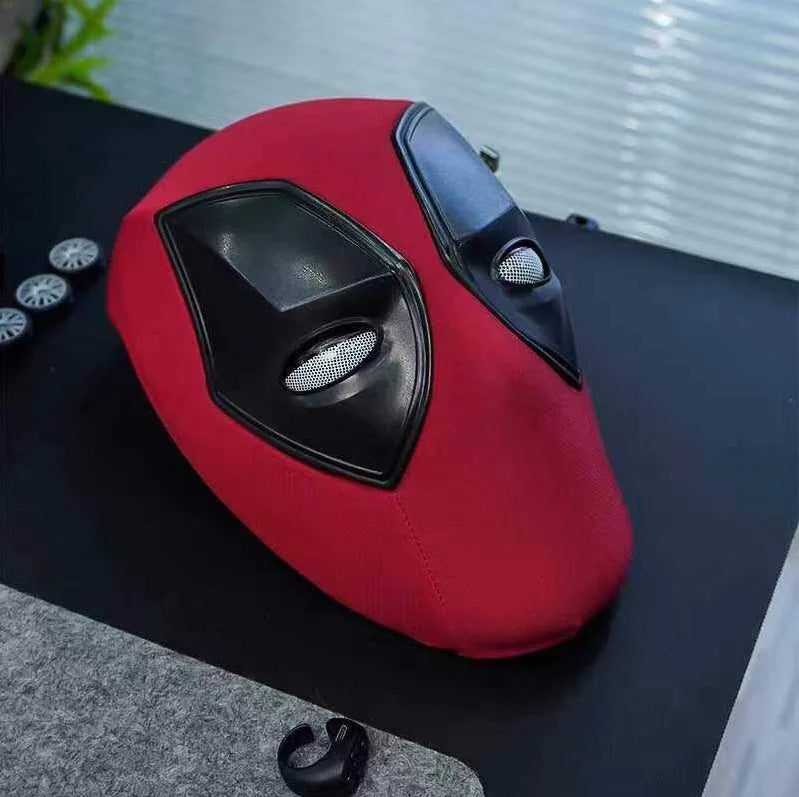 2026 Popular New Deadpool Cute Headset Electric Helmet Can Blink and Shine COS Mask Marvel Toy Decoration by Geo’s Online Store