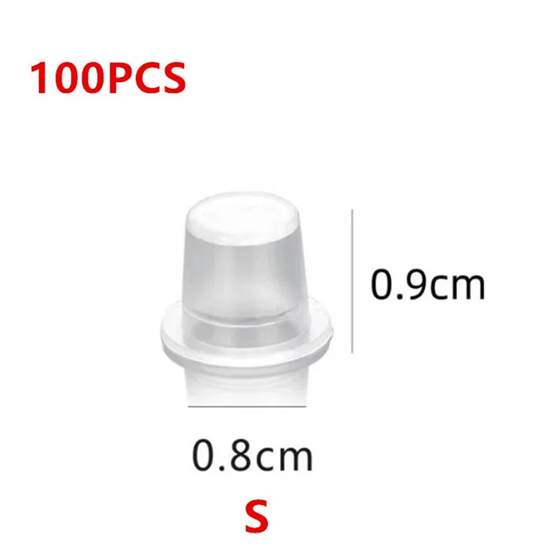 100pc S/M/L Plastic Disposable Microblading Tattoo Ink Cups Permanent Makeup Pigment Clear Holder Container Cap Tattoo Accessory by Geo’s Online Store