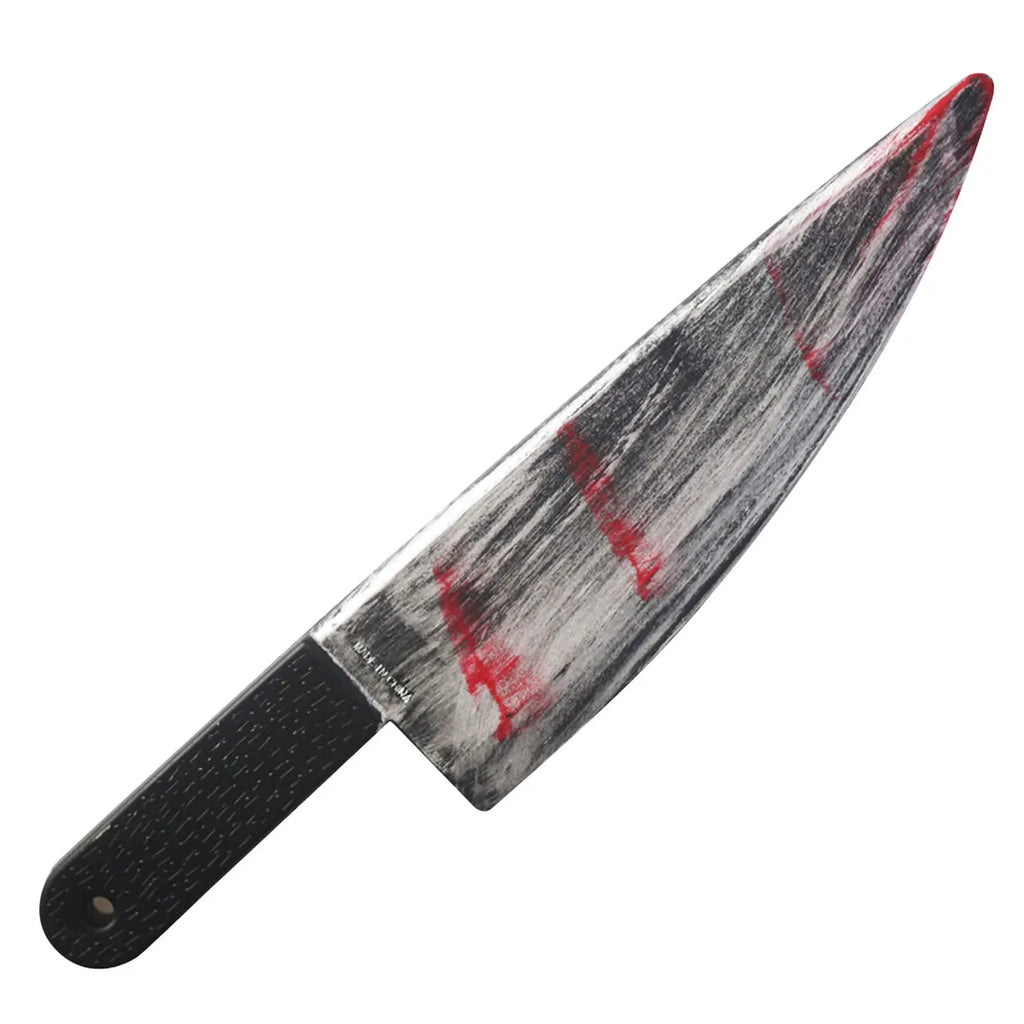 48.5cm/19.09in Plastics Fake Blood Knife Party Supplies Weapon Props Model Halloween Cosplay Funny Gift Collectible Outdoor Toys by Geo’s Online Store