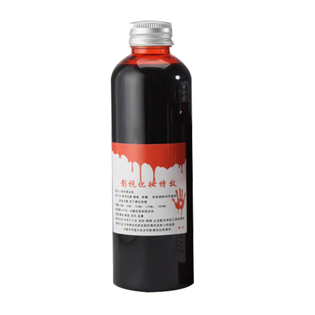 1 Bottles Halloween Emulation Fake Props Makeup Blood 30-100ml Blood Whole Cosplay Prank Props Makeup Person Plasma Fake 2024 by Geo’s Online Store