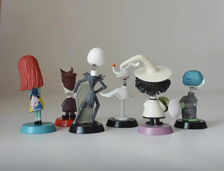 Nightmare Before Christmas Jack Jack Skellington / Freddy Krueger Bobble Head Doll PVC Action Figure Collection Toy by Geo’s Online Store