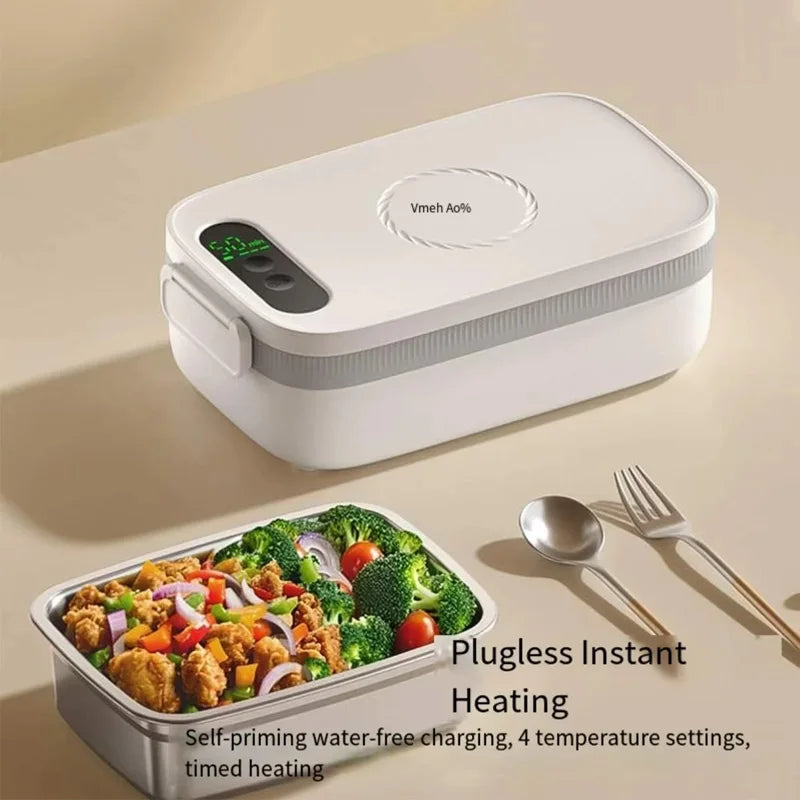 Constant Temperature Electric Lunch Box 14000mAh 1L Large Capacity Electric Lunch Box 304 Stainless Steel Insulation Lunch Box by Geo’s Online Store