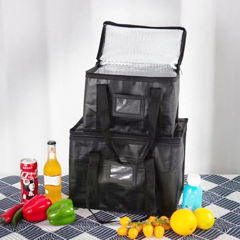 1pc Large Insulated Picnic Bags, Thermal Food Cooler Tote for Outdoor Camping Beach, Leakproof Portable Cooler Bag with Zipper by Geo’s Online Store