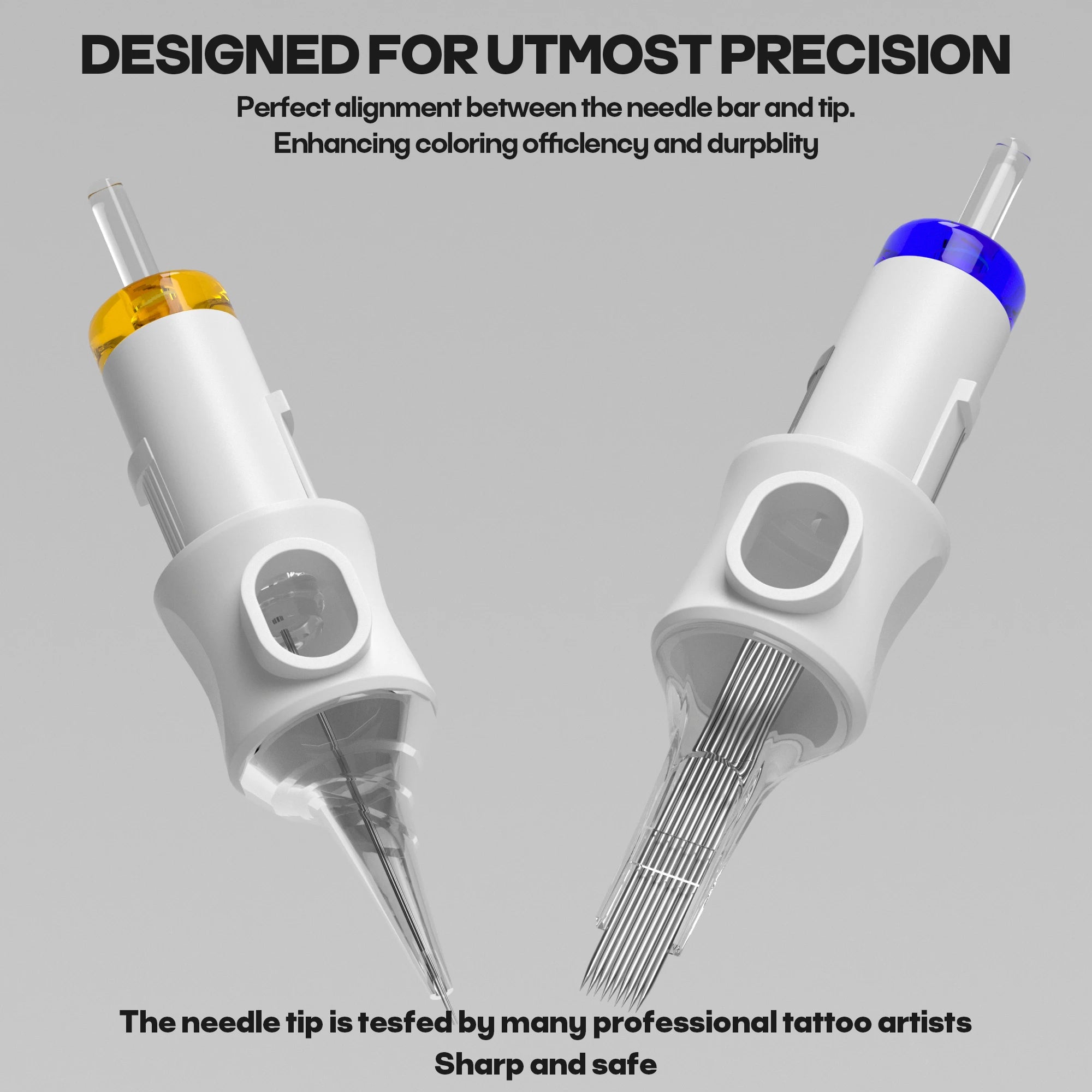 50Pcs Tattoo Needles POSEIDON V6 PRO MAX Tattoo Cartridge Needles New Disposable Safty Permanent Makeup Tattoo Needles Kit by Geo’s Online Store