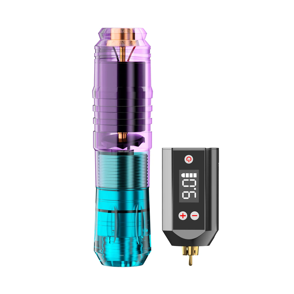 LASTJUDG Tattoo Kit Lightweight Tattoo Pen Kit For Permanent Makeup Tattoo Machine Kit Wireless Tattoo Power Supply Tattoo Kit by Geo’s Online Store
