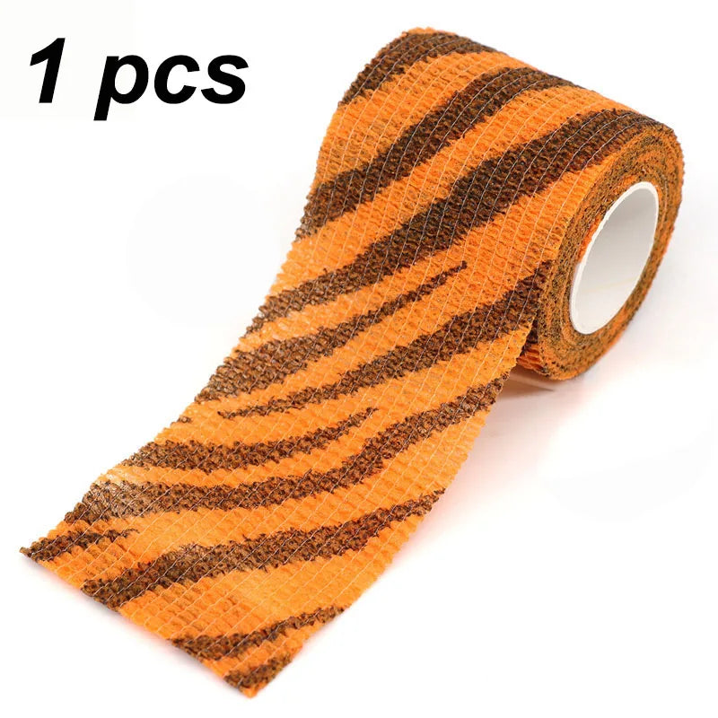 1/2/6 pcs Animal Printed Self Adhesive Tattoo Elastic Bandage 4.5m Sports Wrap Tape for Finger Joint Knee First Aid Kit Pet Tape by Geo’s Online Store