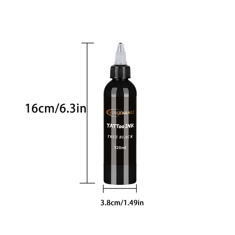 120ml red/black Tattoo Ink Pigment with box BodyArt Tattoo Kits Professional Beauty Paints Makeup Tattoo Supplies Semi-permanent by Geo’s Online Store