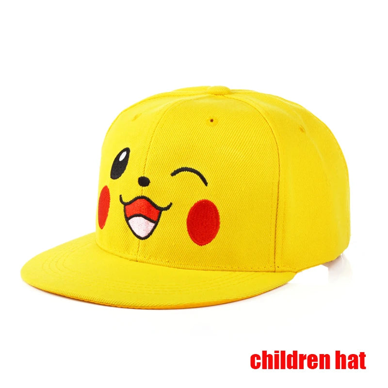 Anime Figure Pokemon Baseball Cap Pikachu Hat Adjustable Pokemon Cosplay Hip Hop Cartoon Adult Hats Boy Girl Kids Birthday Gifts by Geo’s Online Store