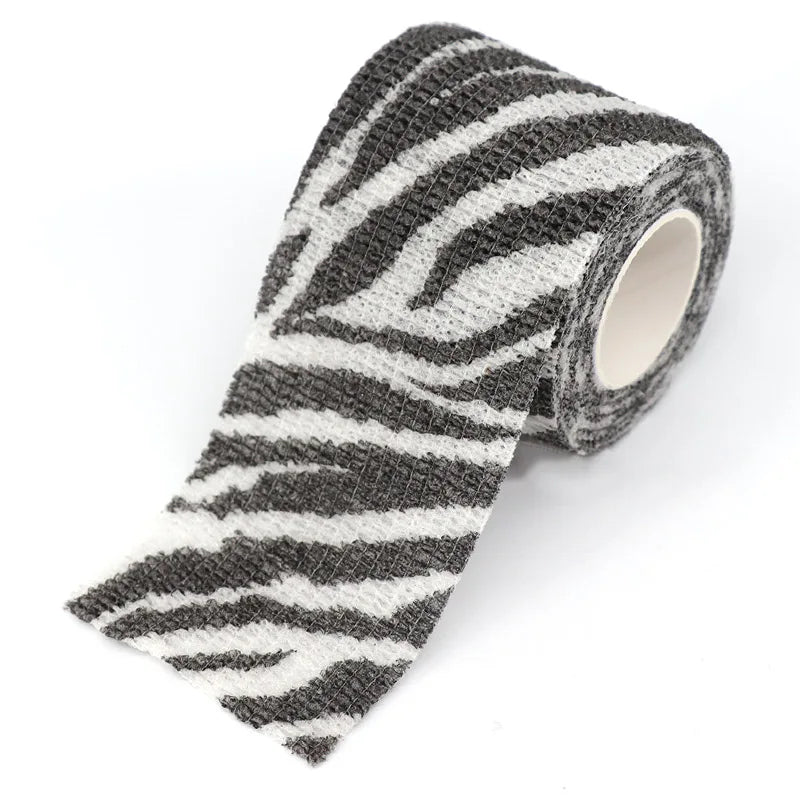 1/2/6 pcs Animal Printed Self Adhesive Tattoo Elastic Bandage 4.5m Sports Wrap Tape for Finger Joint Knee First Aid Kit Pet Tape by Geo’s Online Store