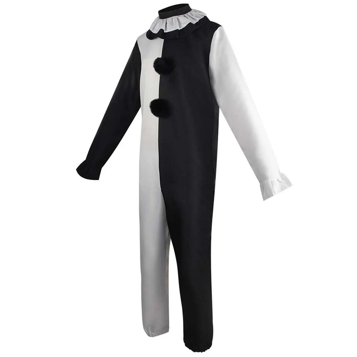 Art Clown Cosplay Costume Outfits the Killer Art Clown Jumpsuit Bodysuit Headgear for Halloween by Geo’s Online Store