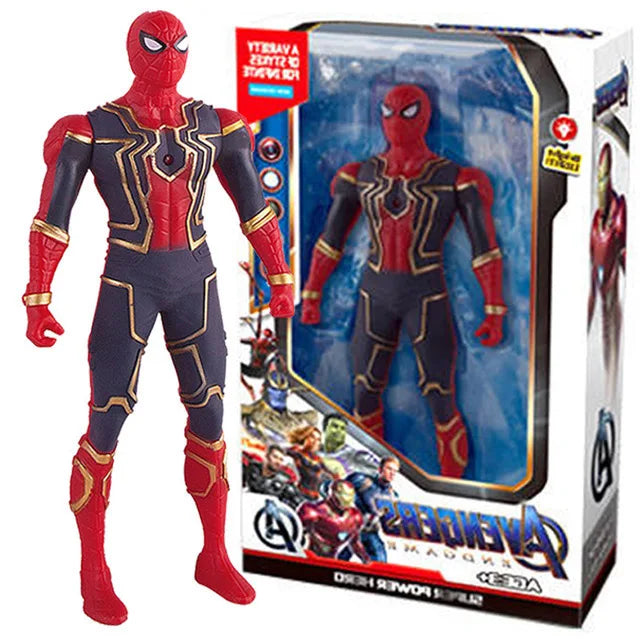 17cm Marvel Spiderman Model Anime Action Figures Spider-man Captainironman Luminous Children's Toys Decorationdolls Gifts by Geo’s Online Store