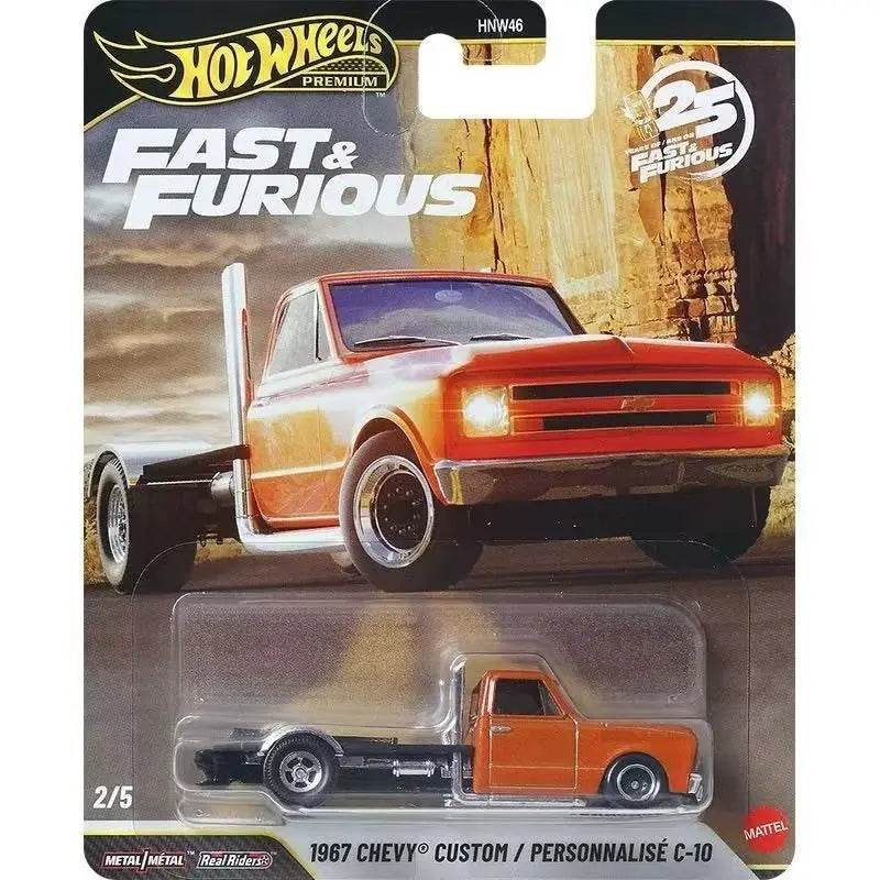 Hot Wheels Fast & Furious 25th Anniversary 1:64 Scale Die-Cast Car Real Riders Tires Metal Metal 2026 New Collectible Model Toy by Geo’s Online Store