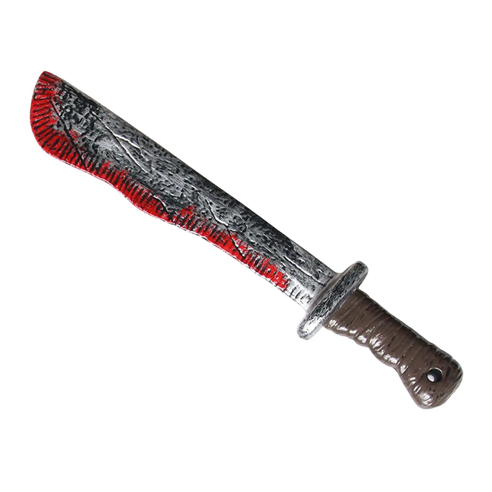 48.5cm/19.09in Plastics Fake Blood Knife Party Supplies Weapon Props Model Halloween Cosplay Funny Gift Collectible Outdoor Toys by Geo’s Online Store