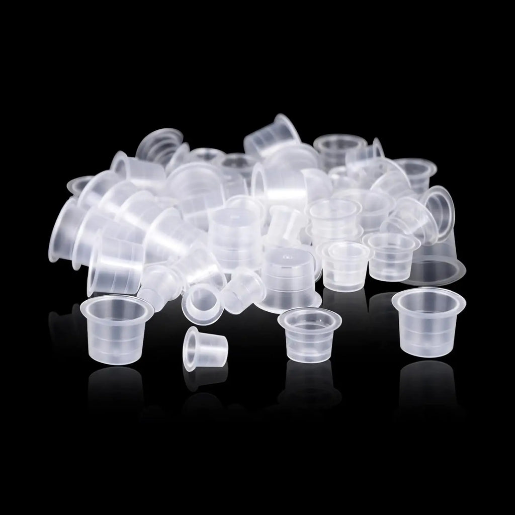 302PCS Tatoo Ink Caps Kit, Include 300 Tatoo Ink Cups Mixed Size and 2 Ink Cap Holder for Tatoo Ink Tatoo Accessory Tatoo Suppli by Geo’s Online Store
