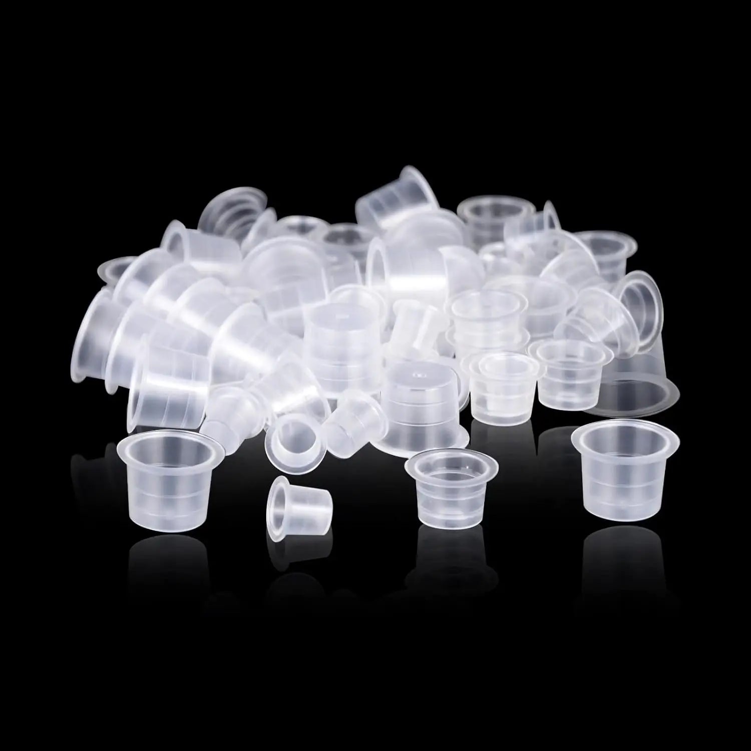 302PCS Tatoo Ink Caps Kit, Include 300 Tatoo Ink Cups Mixed Size and 2 Ink Cap Holder for Tatoo Ink Tatoo Accessory Tatoo Suppli by Geo’s Online Store