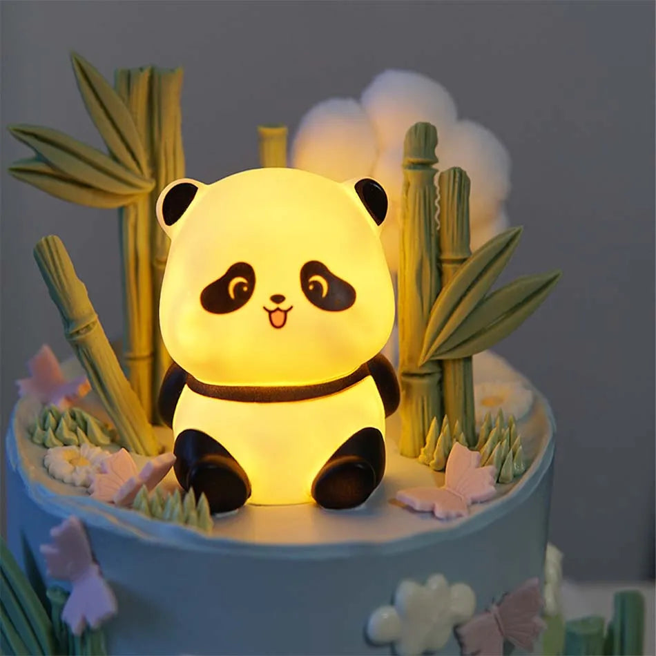 New Panda LED Night Light Living Room Cute Panda Plastic Lamp Bedside Decor Creative Kids Night Light Birthday Gift Decoration by Geo’s Online Store