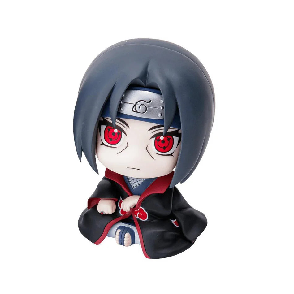 9cm Naruto Anime Figure Uzumaki Naruto Kakashi Uchiha Sasuke Itachi Cute Toys Q Figurals Action Figurine Model by Geo’s Online Store