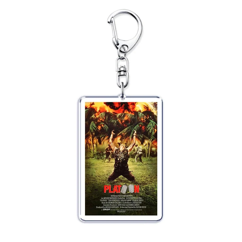 Classic Movie Keychains for Accessories Bag Pulp Fiction The Fast Furious Films Pendant Key Chains Keyrings Jewelry Fans Gifts by Geo’s Online Store