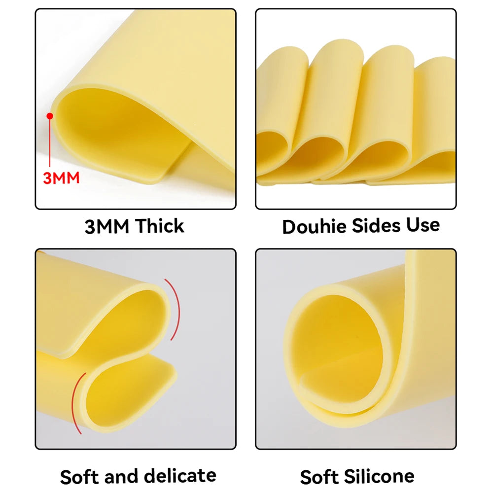 DM 15/10/8/5/1pcs Tattoo Practice Skin 3MM Silicone Fake Skin Double-Sided for Permanent Makeup Training Supply Tattoo Accessory by Geo’s Online Store