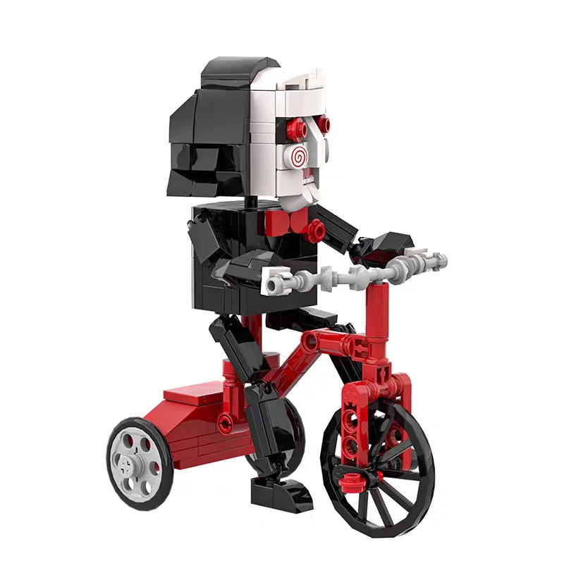 MOC Chainsaw Scary Puppet Billy Doll Building Blocks Horror Movie Murderer Action Figure Puzzle Display Decor Toy For Kid by Geo’s Online Store