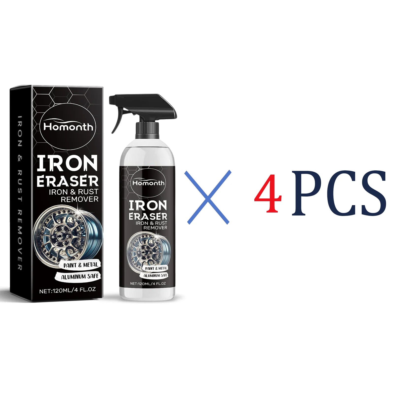 Car Wheel Rust Remover Spray Effective Cleaner for Alloy Rims & Tire Stains Fast-Acting Formula for Car Detailing Restores Shine by Geo’s Online Store