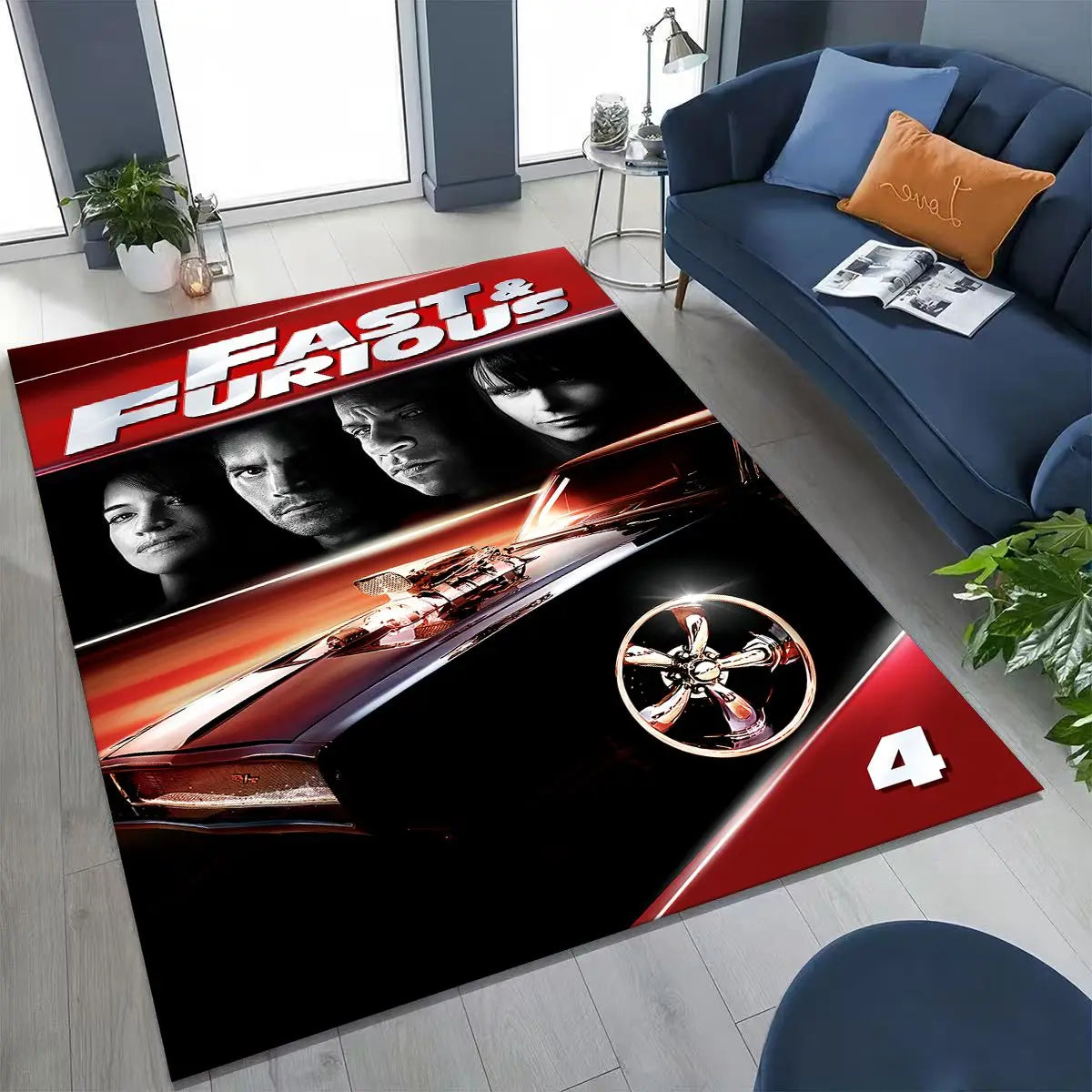 Fashion Fast & Furious X Dominic Art Carpet Rug for Bedroom Living Room Sofa Home Doormat Decor,Large Kid Non-slip Floor Mat by Geo’s Online Store