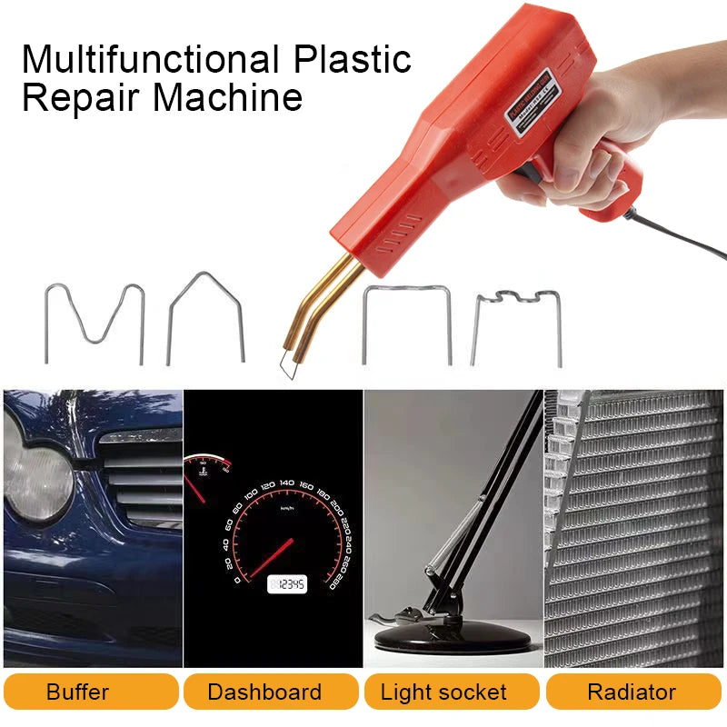 Plastic Welder Welding Machine Car Bumper Soldering Gun 4 Types Staples for Bumper/Kayak/Plastic Product Repairs by Geo’s Online Store