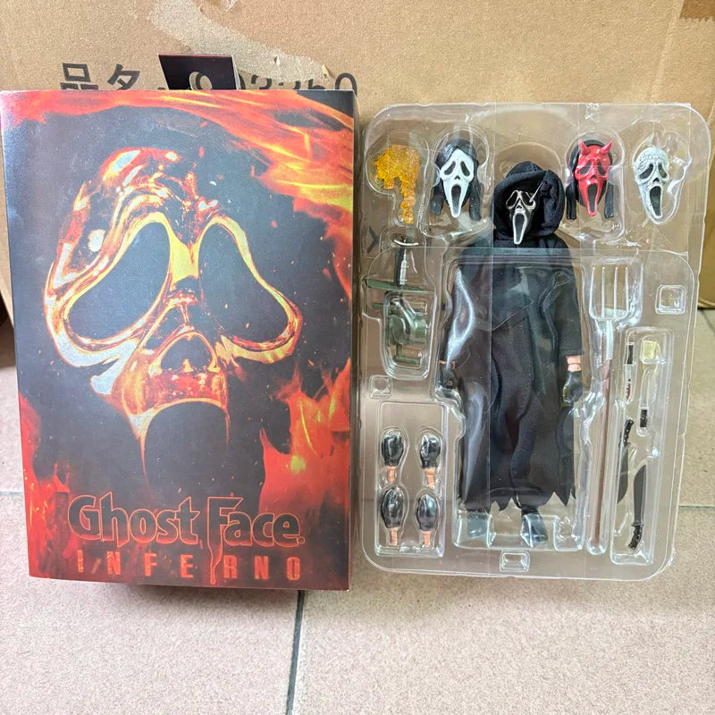 Scream Ghostface Figures Anime Neca Ghost Nun Action Figure Inferno Version Horror Toys Halloween Party Christmas Gifts by Geo’s Online Store