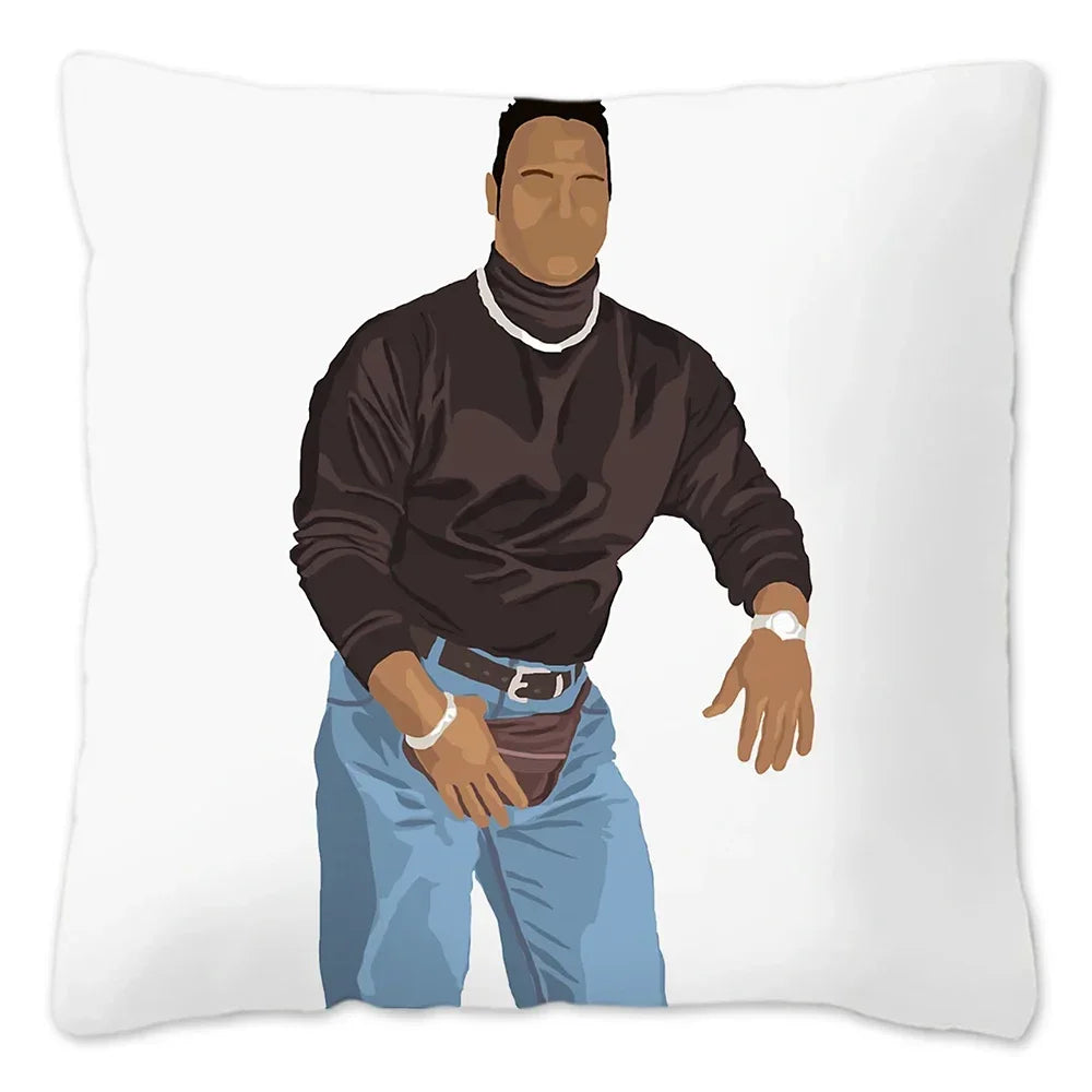 The Rock Face Dwayne Cushion Cover for Sofa Home Decorative American Actor Johnson Throw Pillow Cover Soft Velvet Pillowcase by Geo’s Online Store